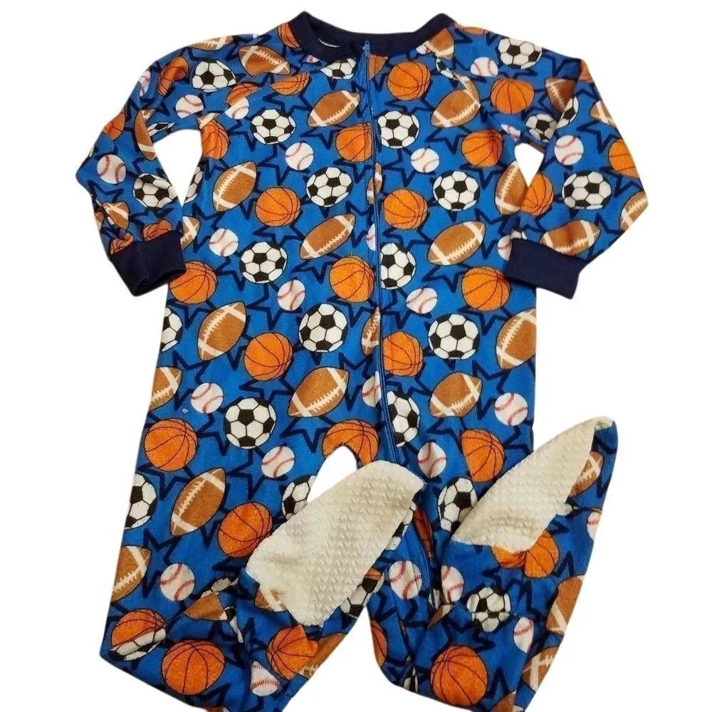Mon Petit sports footed pajamas 3T